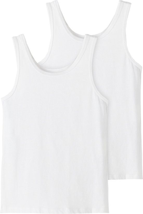 NAME IT NKFUU Tank Top 2-Pack - Girls' Underwear - Size 116 - Bright White