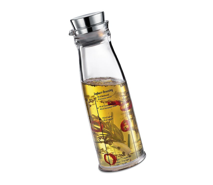 Küchenprofi 1310282800 Salad Dressing Shaker - 250ml - Glass & Stainless Steel