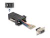 Delock 67077 D-Sub 9 female to RJ12 female Assembly Kit Black