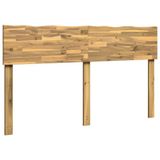vidaXL - Live - Edge - Hoofdbord - ROSTOCK - Wit - 160 cm - Massief Acacia Hout