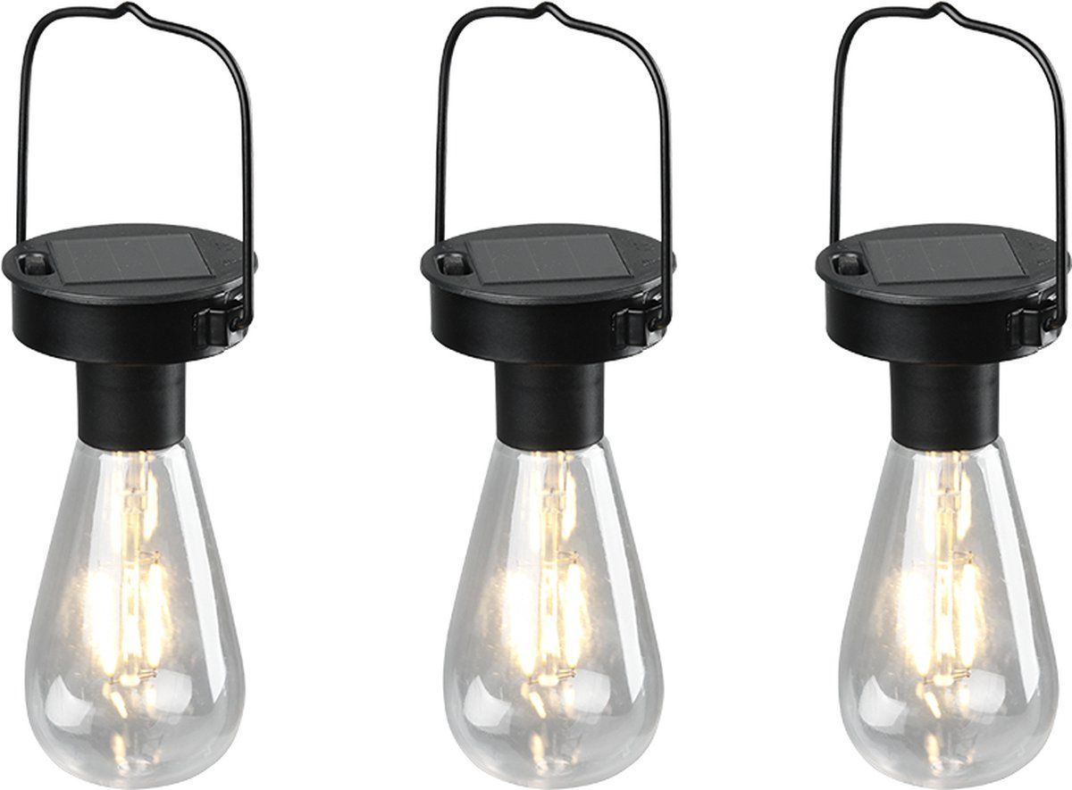 Reality Hanglamp Campus 3X SMD LED Mat Zwart