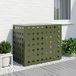 VidaXL Housse de climatiseur vert olive 100 x 50 x 70 cm acier