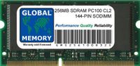 GLOBAL MEMORY 256MB PC100 100MHz 144-PIN SDRAM SODIMM GEHEUGEN RAM VOOR LAPTOPS/NOTITIEBOEKJE