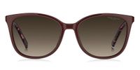 Tommy Hilfiger TH 2294/C Lunettes De Soleil Femme Rouge Oeil De Chat Gris 52mm Polarisè