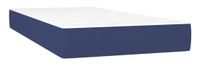 vidaXL Boxspringbed met matras, blauw, 80x200 cm, stof