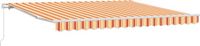 vidaXL Parasol 400 x 300 cm Jaune et Orange Rayé