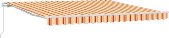 vidaXL Parasol 400 x 300 cm Jaune et Orange Rayé