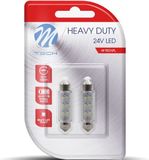 M-Tech LED C5W 24V - 41MM - Wit - Set