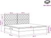 vidaXL Bed met matras en hoofdeinde Roze 200 x 200 cm Fluweel