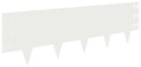 Bordure de pelouse Acier Blanc 30 pièces 100 x 30 cm