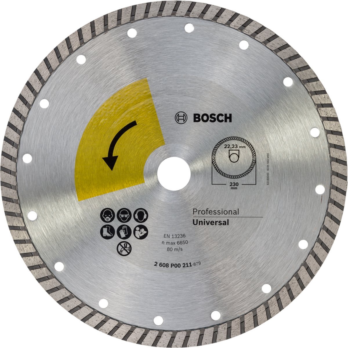 Bosch diamantschijf turbo top - 230 mm