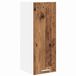 vidaXL Hangkast Oud Hout en Wit 30 x 31 x 80 cm Bewerkt hout