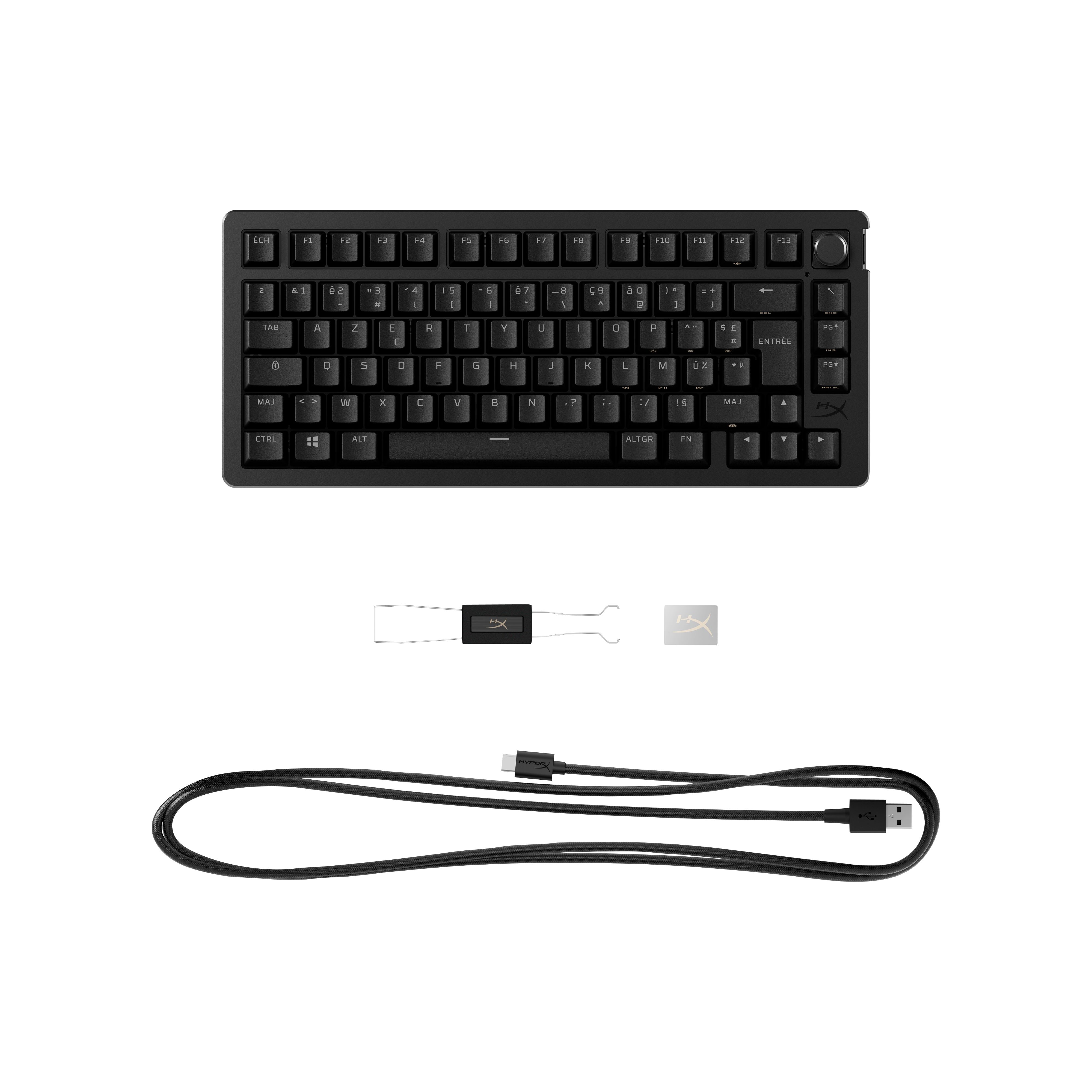 HyperX Alloy Rise 75 - Gaming Toetsenbord - FR AZERTY - Zwart