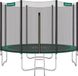 And Outdoormatch Melody Trampoline avec filet de sécurité - Rond - 366 cm - Noir Vert