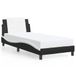 vidaXL Bedframe Zadar Kunstleer Zwart en Wit 80x200 cm