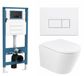 QeramiQ Dely Toiletset - Inbouwreservoir - Glans Wit