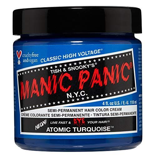 Manic Panic Atomic Turquoise Classic Creme Vegan Cruelty Free Semi Permanent Hair Dye 118ml