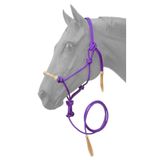 Tough 1 Rawhide Neusriem Rope Halter met Lood