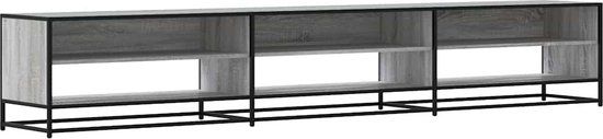 vidaXL Tv-meubel 270x40x46 cm bewerkt hout grijs sonoma eikenkleurig