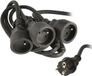 ZENITECH rallonge 3 prises 80cm 3x2,5mm² noir