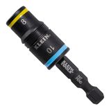 Klein Tools 32931M 2-in-1 slagcontactdoos met klapaansluiting, 2 metrische zeskantmaten, 8 mm en 10 mm, slagvast
