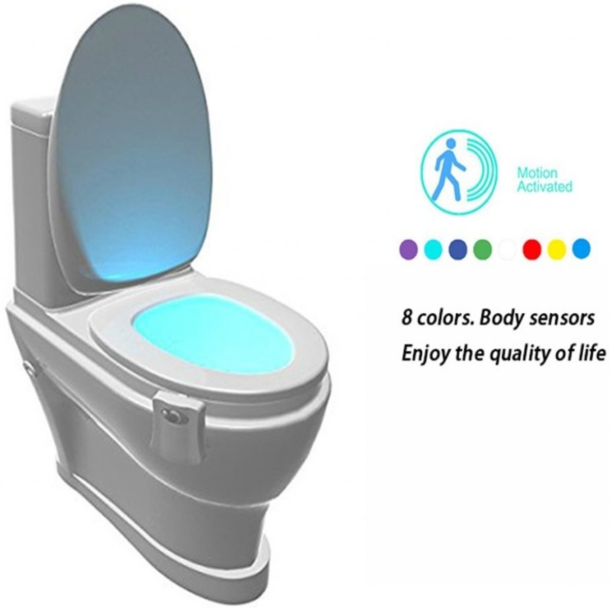 i12Cover toiletpotverlichting-automatisch-led-licht-toilet-bril-verlichting-voor-wc-in-8-stelbare-kleuren-wc-lamp-nachtlamp-bewegingssensor-toiletpot, wit , merk
