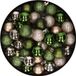 Billiet - Vanlaere Petites boules de Noël en plastique 40x pièces - 3 cm - champagne et vert