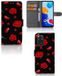 Xiaomi Redmi Note 11/11S Étui en cuir artificiel Rose Fleurs