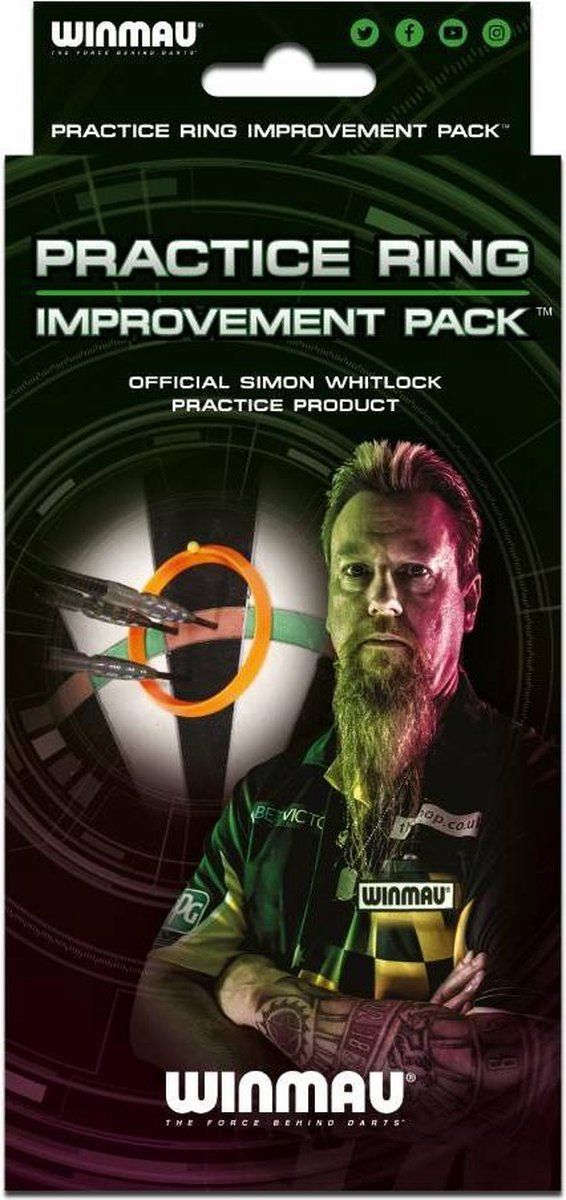 WINMAU Simon Whitlock Practice Rings - 2021 - Zwart/Groen/Oranje