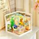Bloeiende Theetuin Doe-het-zelf miniatuur poppenhuis - 3D-puzzel - Bouwpakket en bois - Accessoires - À partir de 14 ans