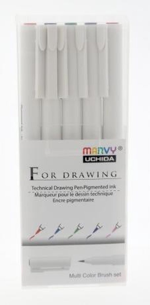 Marvy Uchida Technische Fineliner Set 5 stuks