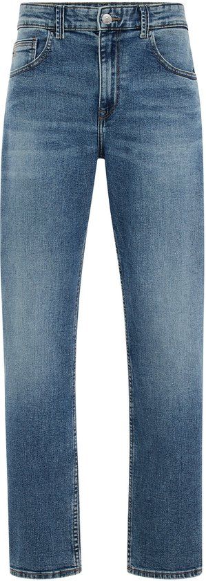 WE Fashion Heren regular fit jeans blauw katoen 34/34