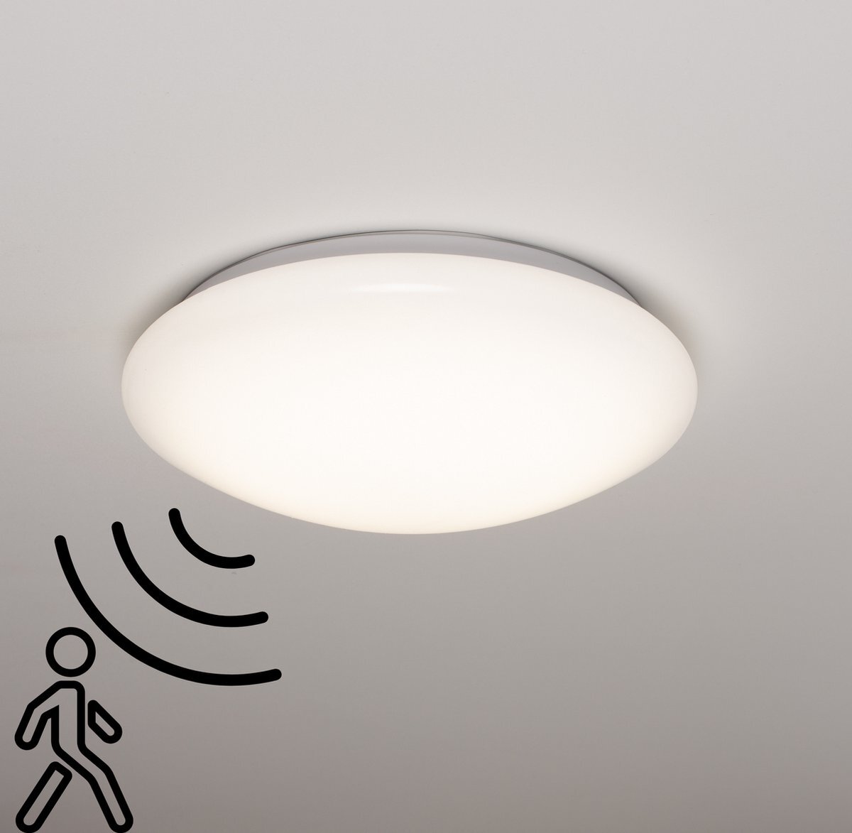 Proventa Proventa® Plafondlamp met bewegingssensor LED - Binnen & Buiten - Neutraal wit - 33 cm