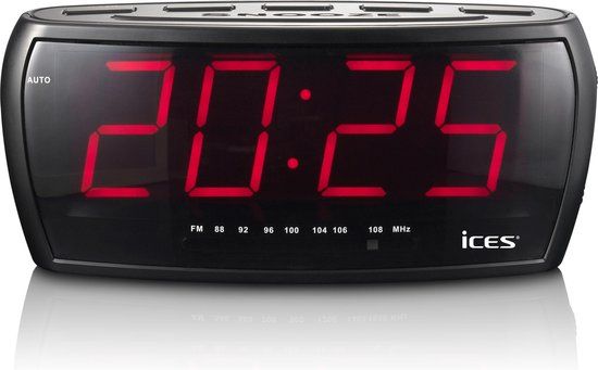 Ices ICR-230-1 Wekkerradio - Zwart