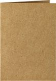 Papicolor Recycled Kraft Dubbele Kaart Staand Formaat 105 X 148 Mm A6 220 Grams Kleur Bruin