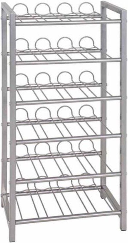 Haku Möbel Flessenrek - 24 flessen - Aluminium - 72 cm