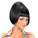 Widmann 6337S - pruik partygirl, zwart, jaren 60, carnaval, themafeest