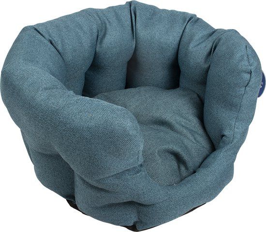 Duvoplus - Kattenmand Ovaal Royal Blue - 50x45x27cm - Blauw