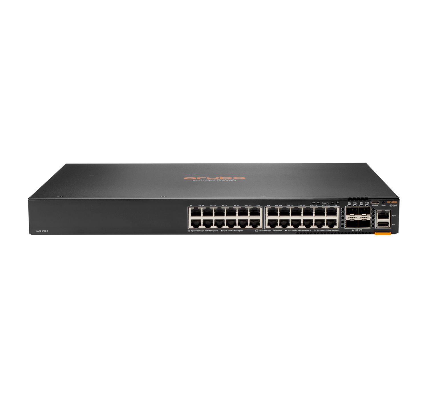 Aruba 6200F - Switch - 24 x Gigabit Ethernet - 4 x SFP+ - Managed - PoE - 370W