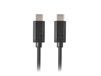 Lanberg CA-CMCM-31CU-0018-BK USB-kabel USB 3.2 Gen 1 (3.1 Gen 1) 1,8 m USB C Zwart