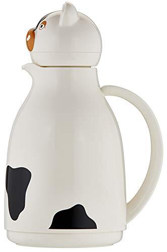 Helios Thermo-Cow kunststof thermoskan, wit, 1 liter