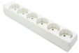 Electraline 59704 - Multiprise 6 voies - Sans câble - Prises avec terre - Blanc