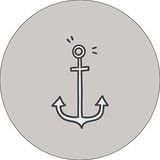 Bonateks, Ronde digitaal bedrukte muismat, antislip onderkant, voor kantoor en thuis, diameter: 22 cm
