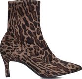 Unisa Lanet Enkellaarsjes - Enkelboots met rits - Dames - Bruin - Maat 39