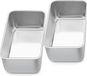 Merkloos Joyfair Set van 2 roestvrijstalen broodbakvormen, 23 cm x 12 cm x 6 cm