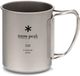 Snow Peak Titanium enkele wand mok 220 ml zilver