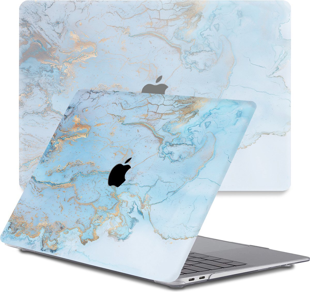 Lunso - cover hoes - MacBook Air 13 inch (2020) - Marble Ariel