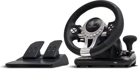 Spirit of Gamer Race Wheel Pro 2 - Race Stuur - Geschikt voor PS4/PS3/Xbox One/PC - Zwart