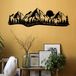 Asir Group Decoratieve metalen wandaccessoire | Zwart | 68 x 21 cm | 100% Metaal