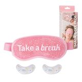Fisura – Oogmasker en oogpatches “take a break”. Roze gel oogmasker en herbruikbare patches tegen wallen, donkere kringen en rimpels. Oogmasker set voor ontspanning en verzorging